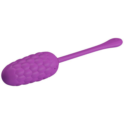PRETTY LOVE - RECHARGEABLE MARINE TEXTURED VIBRATING EGG PURPLE