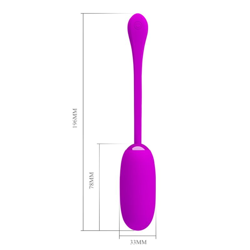 PRETTY LOVE - JULIUS WATERPROOF &amp; RECHARGEABLE VIBRATING EGG PURPLE
