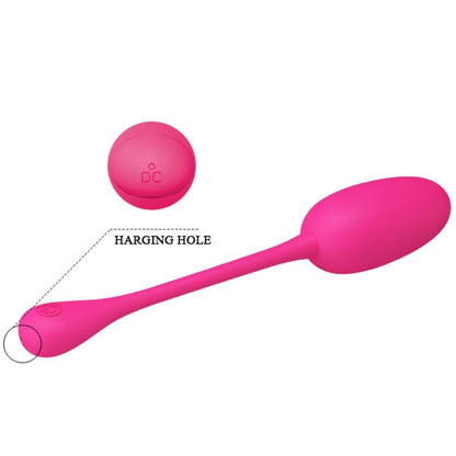 PRETTY LOVE - KNUCKER RECHARGEABLE PINK VIBRATING EGG