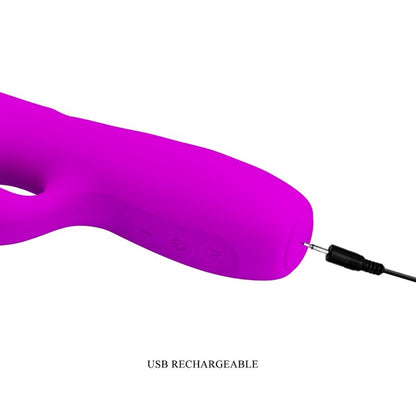 PRETTY LOVE - MELANIE RECHARGEABLE BUNNY VIBRATOR PURPLE