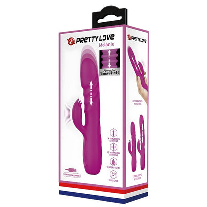 PRETTY LOVE - MELANIE RECHARGEABLE BUNNY VIBRATOR PURPLE