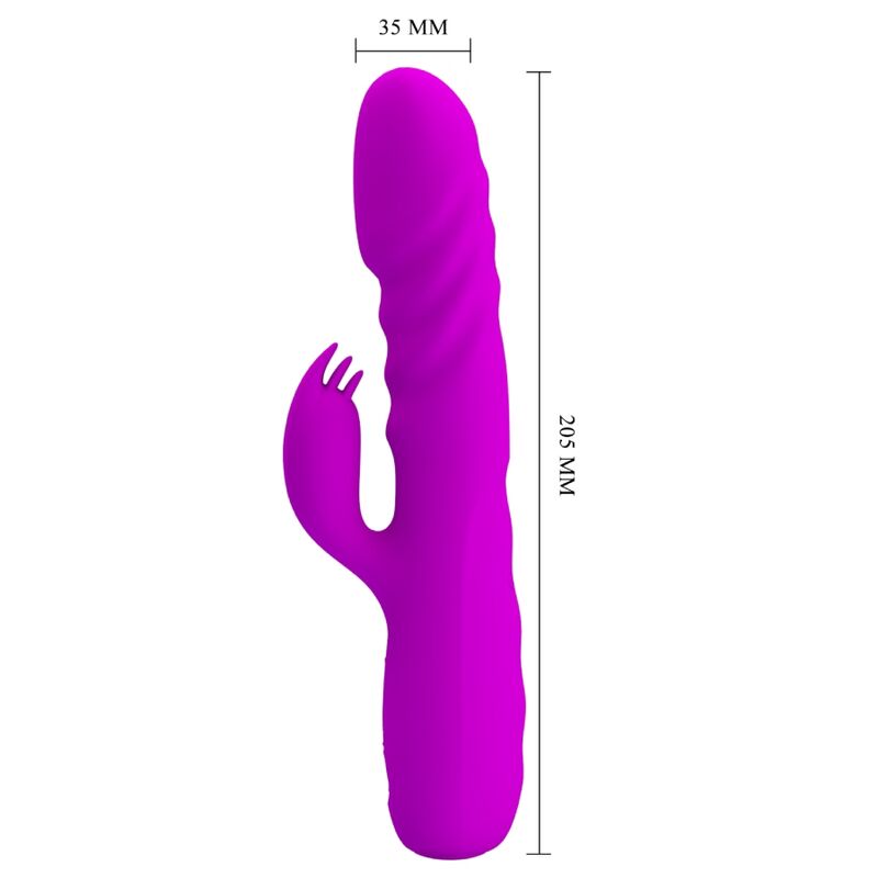 PRETTY LOVE - MELANIE RECHARGEABLE BUNNY VIBRATOR PURPLE