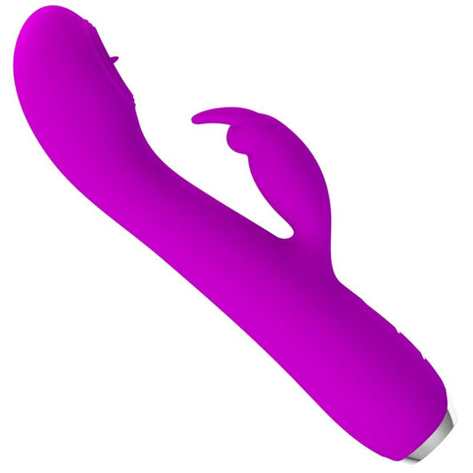 PRETTY LOVE - RACHEL RECHARGEABLE VIBRATOR WITH SUCTION CUP PURPLE