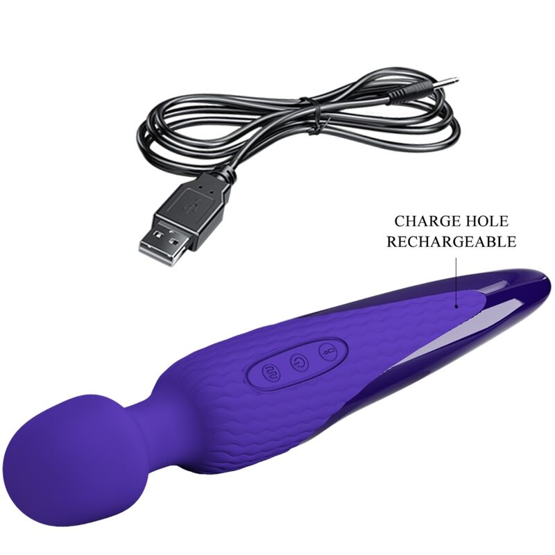 PRETTY LOVE - ANTONY YOUTH VIBRATOR WAND WITH VIOLET HEAT EFFECT
