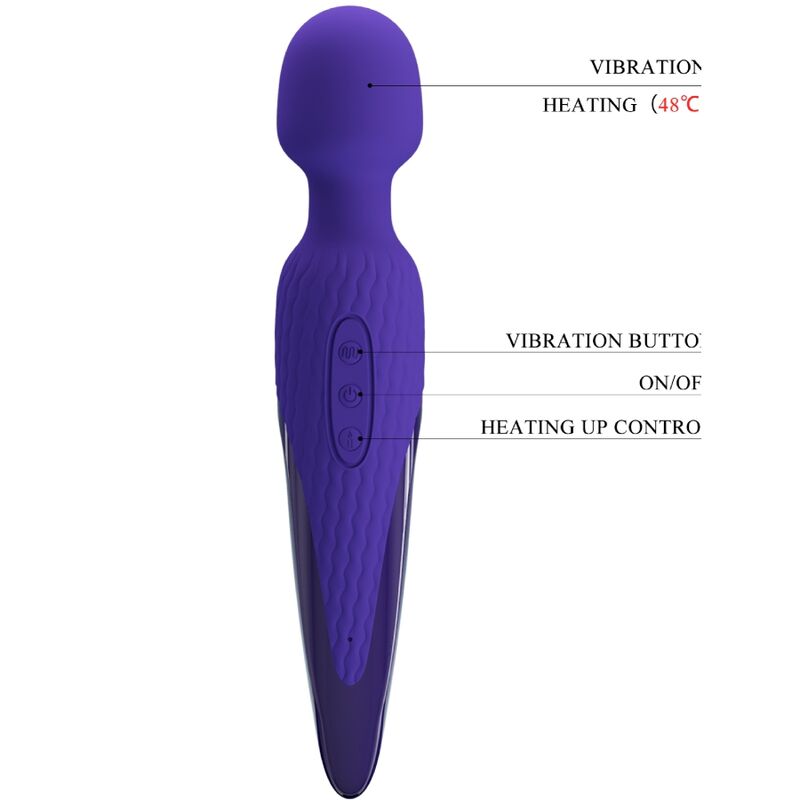 PRETTY LOVE - ANTONY YOUTH VIBRATOR WAND WITH VIOLET HEAT EFFECT