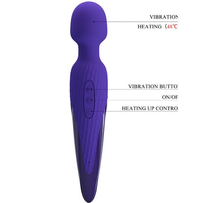 PRETTY LOVE - ANTONY YOUTH VIBRATOR WAND WITH VIOLET HEAT EFFECT