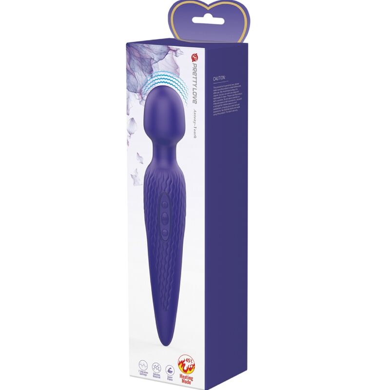 PRETTY LOVE - ANTONY YOUTH VIBRATOR WAND WITH VIOLET HEAT EFFECT