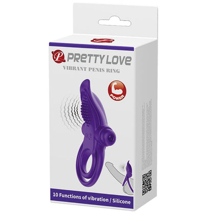 PRETTY LOVE - ANELL VIBRADOR PER A PENIS MORAT