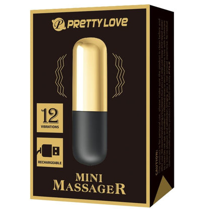 PRETTY LOVE - RECHARGEABLE BULLET VIBRATOR GOLD
