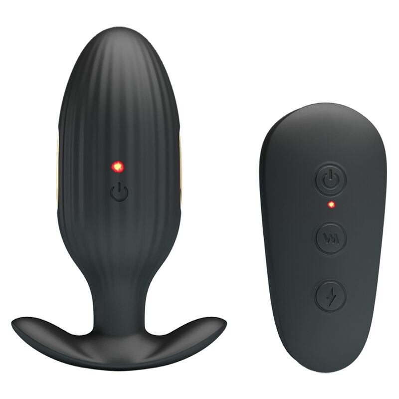 PRETTY LOVE - KELLY PLUG RECHARGEABLE ANAL VIBRATOR BLACK