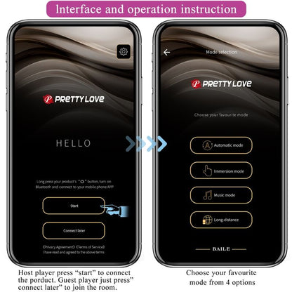 PRETTY LOVE - JEFFERSON APP-CONTROLLED ANAL PLUG BLACK