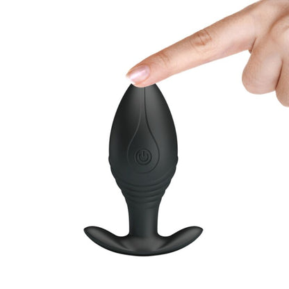 PRETTY LOVE - REGINA PLUG RECHARGEABLE ANAL VIBRATOR BLACK