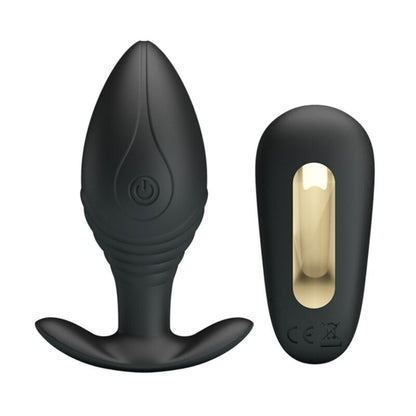 PRETTY LOVE - REGINA PLUG RECHARGEABLE ANAL VIBRATOR BLACK