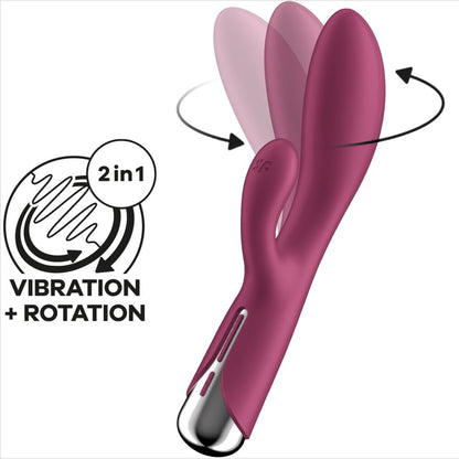 SATISFYER - SPINNING RABBIT 1 ESTIMULACION CLITORIS Y PUNTO G