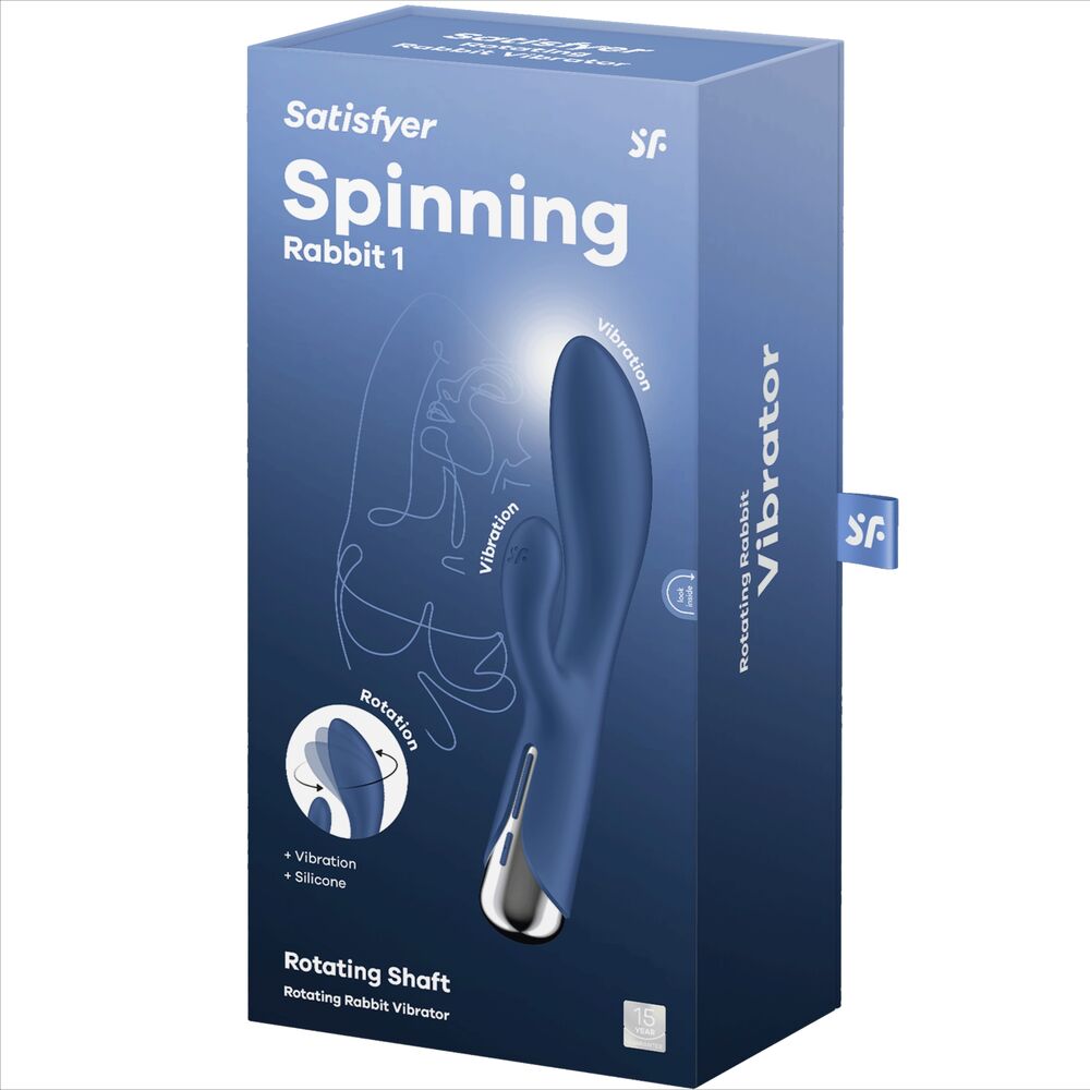 SATISFYER - SPINNING RABBIT 1 ESTIMULACION CLITORIS Y PUNTO G