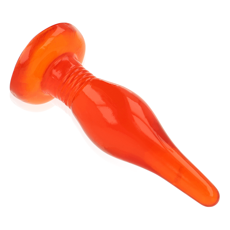 BRINQUEDO - PLUG ANAL TATO SUAVE VERMELHO 14.2 CM