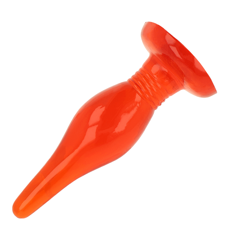 BRINQUEDO - PLUG ANAL TATO SUAVE VERMELHO 14.2 CM