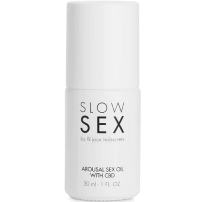 BIJOUX INDISCRETS - SLOW SEX ACEITE DE MASAJE SEXUAL CON CBD 30 ML