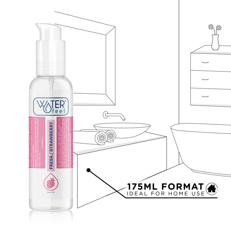 WATERFEEL - STRAWBERRY WATER-BASED LUBRICANT 175 ML