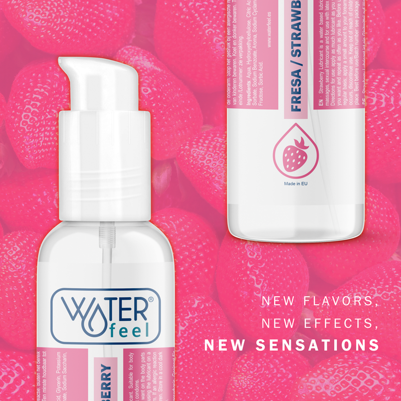 WATERFEEL - STRAWBERRY WATER-BASED LUBRICANT 175 ML