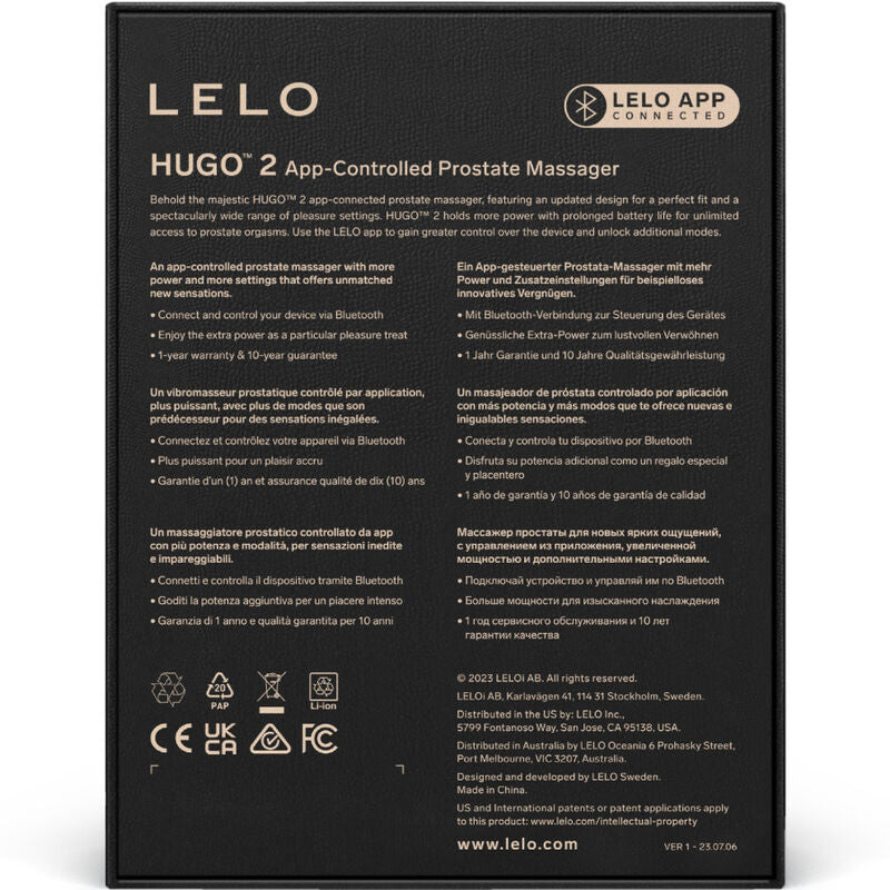 LELO - HUGO 2 MASAJEADOR DE PROSTATA