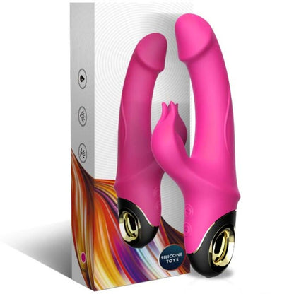 ARMONY - METEOR DILDO VIBRATOR RABBIT ROTATOR FUCHSIA
