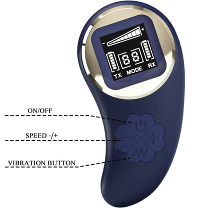 PRETTY LOVE - MINA EGG VIBRATOR REMOTE CONTROL BLUE