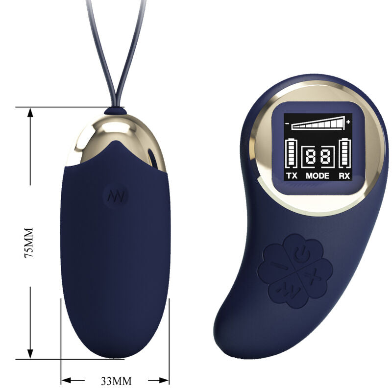 PRETTY LOVE - MINA EGG VIBRATOR REMOTE CONTROL BLUE