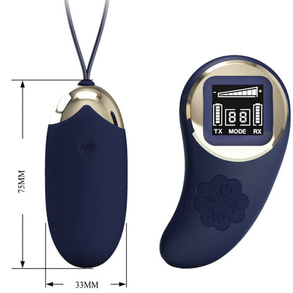 PRETTY LOVE - MINA EGG VIBRATOR REMOTE CONTROL BLUE