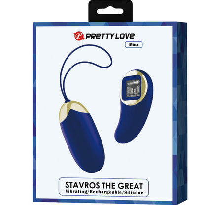 PRETTY LOVE - MINA EGG VIBRATOR REMOTE CONTROL BLUE
