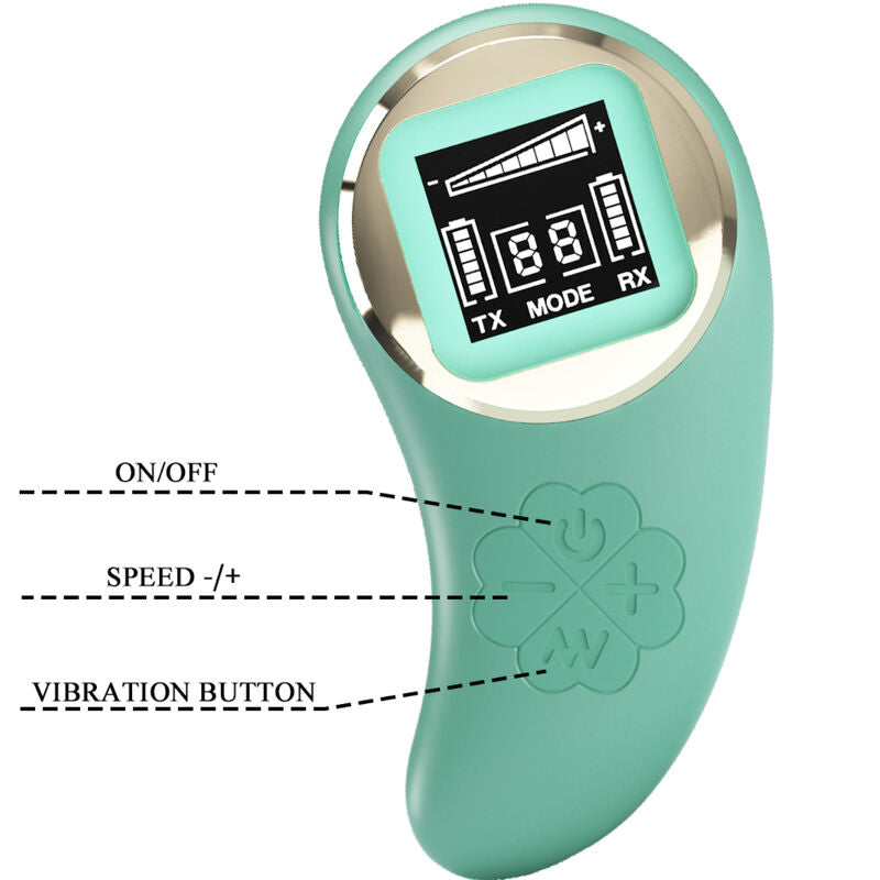 PRETTY LOVE - MINA EGG VIBRATOR REMOTE CONTROL GREEN