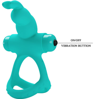 PETTY LOVE - FIGGY GREEN RABBIT VIBRATOR RING