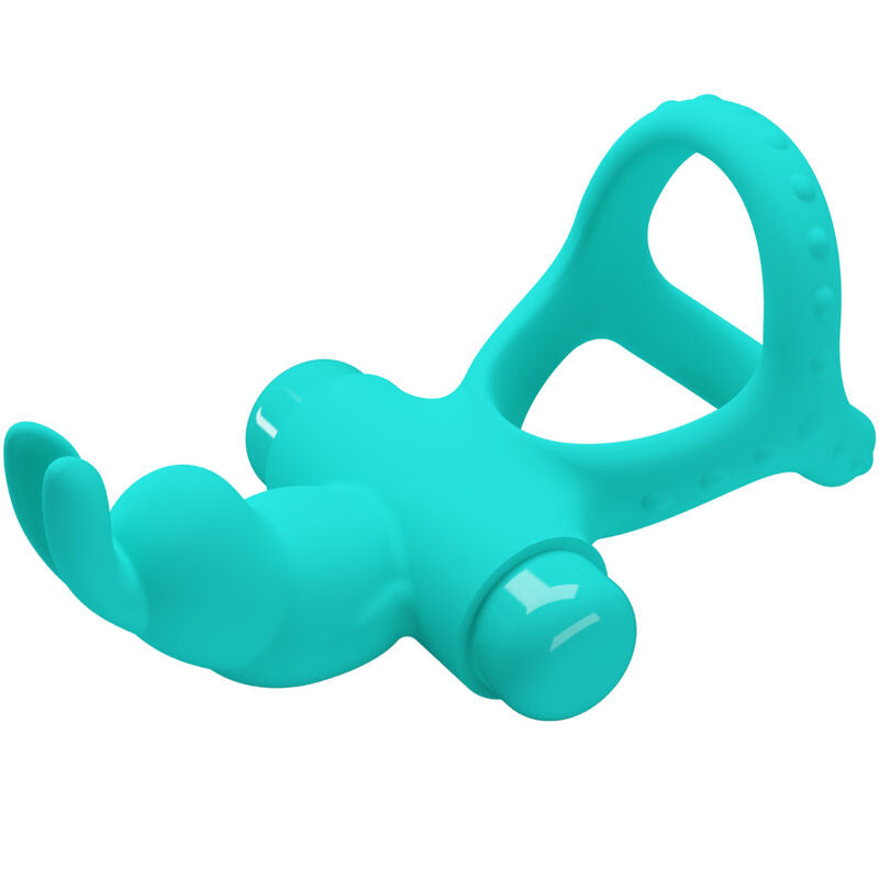 PETTY LOVE - FIGGY GREEN RABBIT VIBRATOR RING