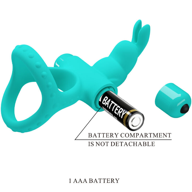 PETTY LOVE - FIGGY GREEN RABBIT VIBRATOR RING