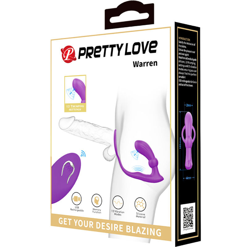 PETTY LOVE - WARREN VIOLET ANALRING &amp; VIBRATOR