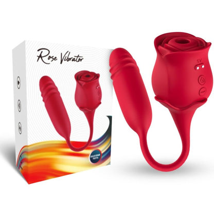 ARMONY - ROSEKNIGTH SUGADOR DE CLÍTORIS E VIBRADOR VERMELHO