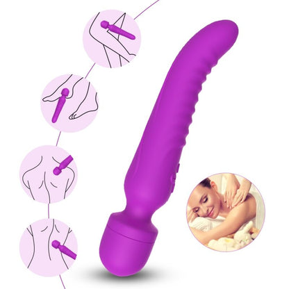 ARMONY - MISSÃO MASSAGIADOR & VIBRADOR EFEITO CALOR VIOLETA