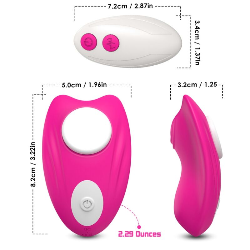 ARMONY - BUTTERFLY REMOTE CONTROL VIBRATOR PANTIES PINK
