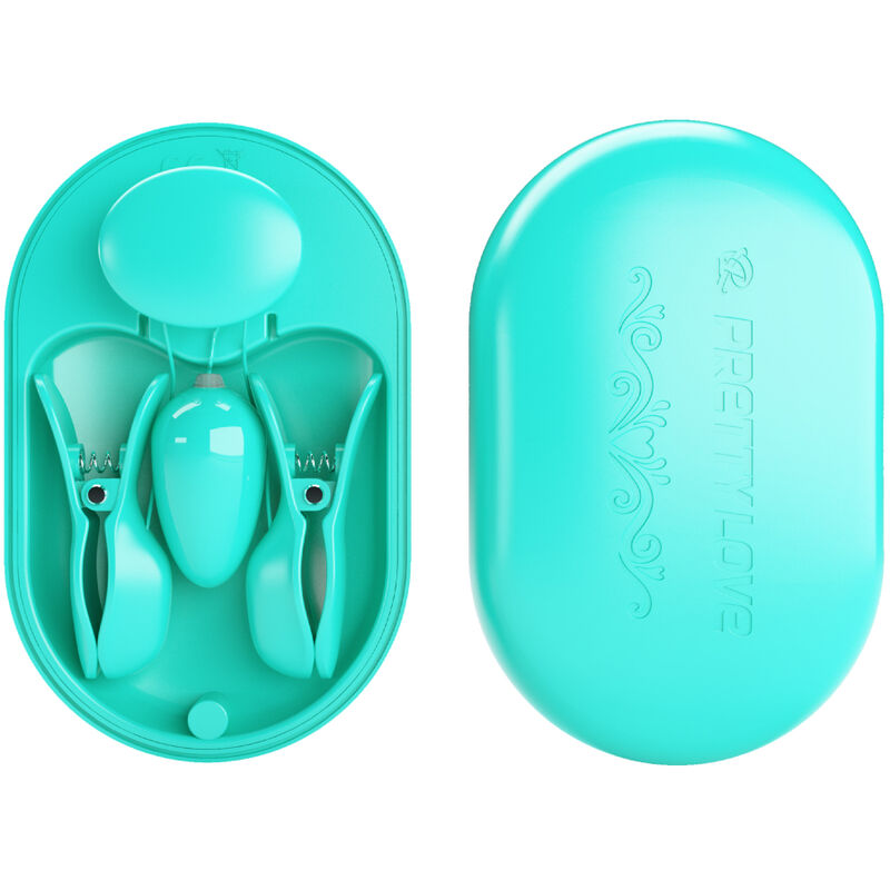 PRETTY LOVE - SURPRISE BOX PINZAS ELECTRO ESTIMULACIÓN AZUL