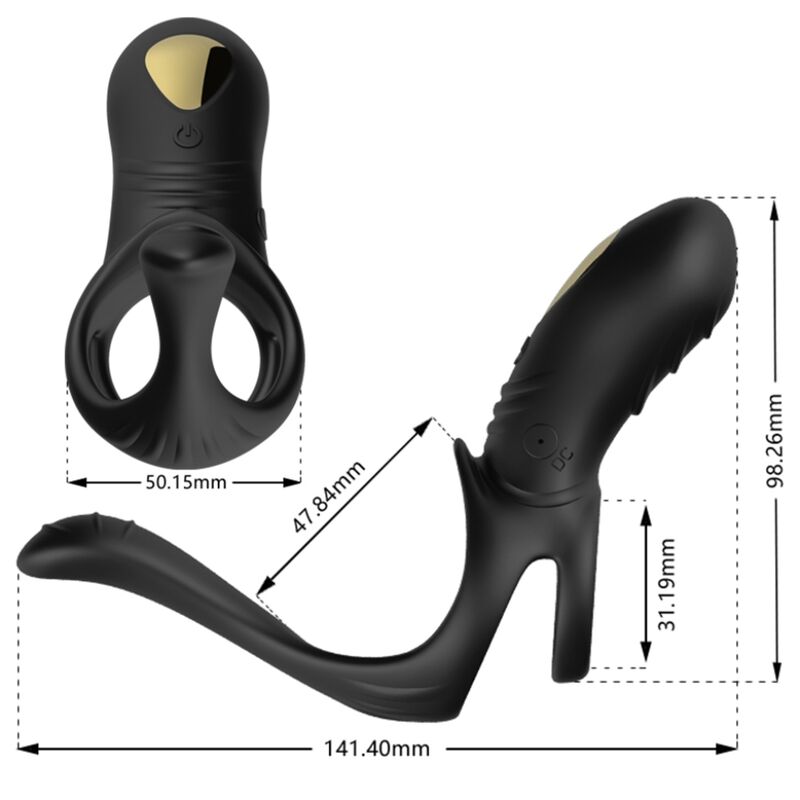 ARMONY - JOY JUMPER ANELL VIBRADOR PARELLES &amp; PLUG ANAL CONTROL REMOT NEGRE