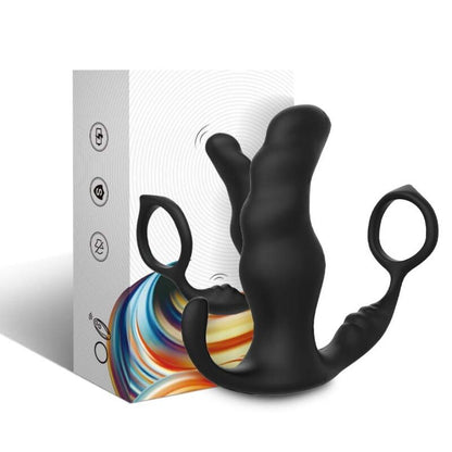 ARMONY - VIBRADOR ANAL PARA PRÓSTATA E ANEL COM CONTROLO REMOTO PRETO