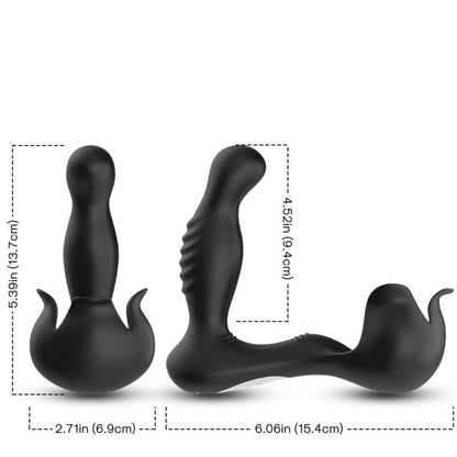 ARMONY - SURROUND VIBRADOR ANAL &amp; ESTIMULADOR TESTICULS CONTROL REMOT NEGRE