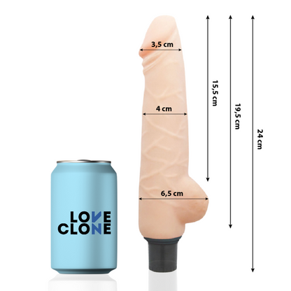 LOVECLONE - HARALD REALISTIC VIBRATOR SELF LUBRICATION 24 CM -O- 4 CM