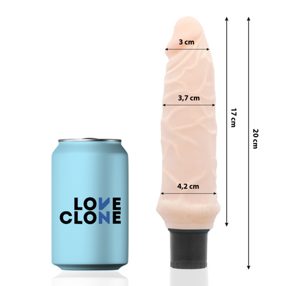 LOVECLONE - IVAR REALISTIC VIBRATOR SELF LUBRICATION 20 CM -O- 3.7 CM