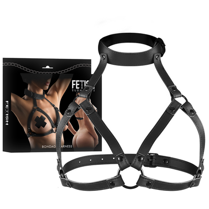 FETISH SUBMISSIVE BONDAGE - ARNÊS AJUSTÁVEL PEITO