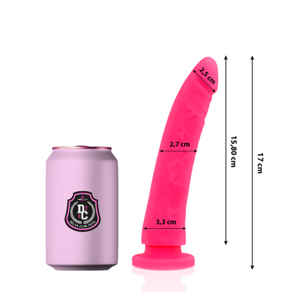 DELTA CLUB - REALISTIC PINK MEDICAL SILICONE DILDO 17 CM -OR- 3 CM