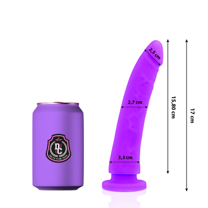 DELTA CLUB - REALISTIC LILAC MEDICAL SILICONE DILDO 17 CM -O- 3 CM