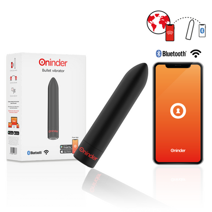 ONINDER - BERLIN VIBRATING BULLET BLACK - FREE APP