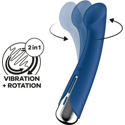 SATISFYER - SPINNING G-SPORT 1 BLUE ROTATOR VIBRATOR