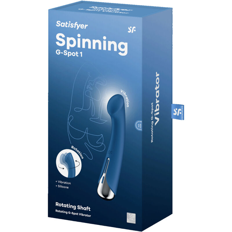 SATISFYER - SPINNING G-SPORT 1 BLUE ROTATOR VIBRATOR